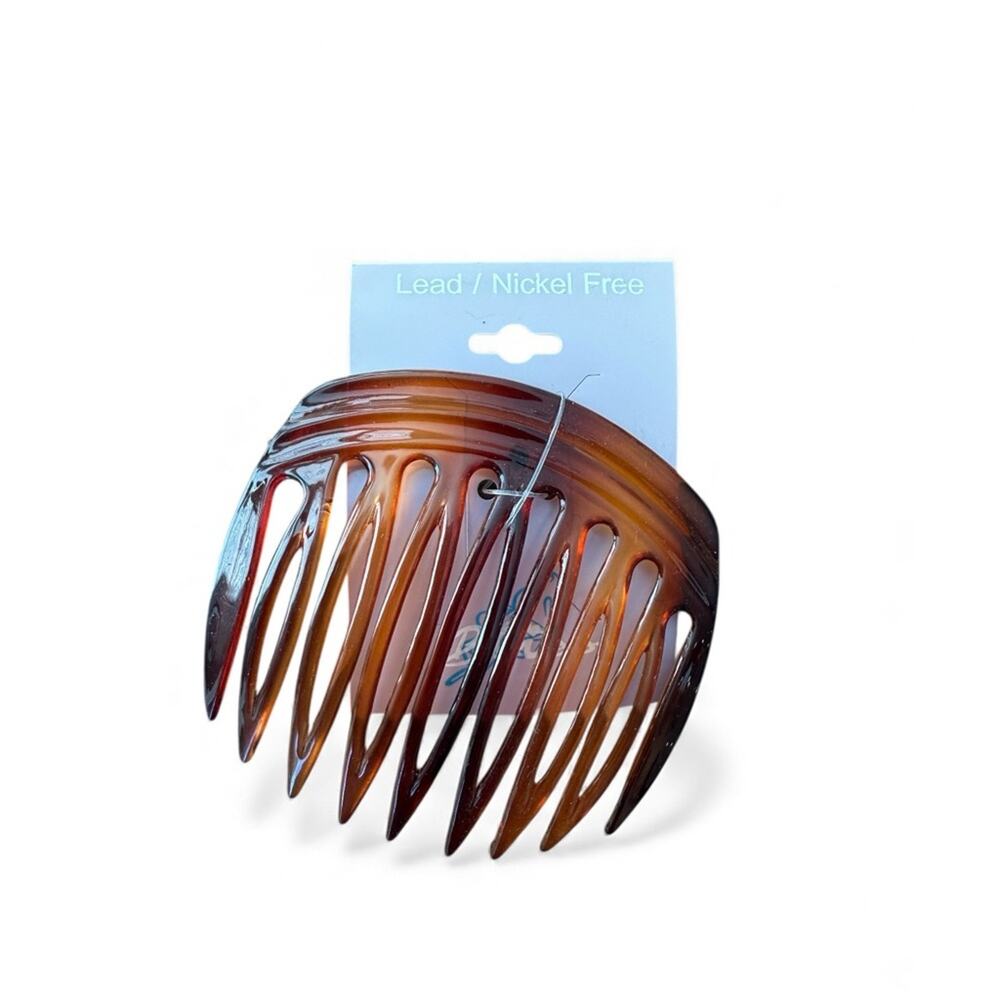 Y2K Bliss Tortoise Shell Hair Comb NOS Deadstock